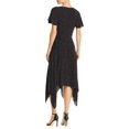 thumbnail image 2 of Joie Womens Tamyra Printed Asymmetric Midi Dress Black 4, 2 of 2