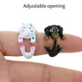 thumbnail image 3 of Cute Dog Elephant Open Rings Adjustable Finger Rings Lovely Cartoon Rings Unique Jewelry Gift for Women Men, 3 of 9