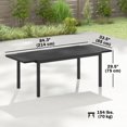 thumbnail image 3 of Outsunny 60.6"/84.3" Expandable Patio Dining Table for 8-10 People, 3 of 10