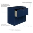 thumbnail image 4 of Space Solutions 30 inch Wide 2 Drawer Lateral File Cabinet for Home or Office, Navy, 4 of 15