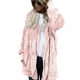 thumbnail image 1 of Oucaili Abrigo con capucha para mujer, chaqueta difusa de manga larga, cárdigan para mujer, forro polar suelto con frente abierto cálido, 1 of 6