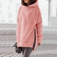 thumbnail image 3 of Sudadera Suelta con Capucha, Jersey con Capucha y Dobladillo Dividido, Jersey con Capucha y Dobladillo Dividido, Sudaderas con Capucha Informales para Mujer, Materiales ecológicos, 3 of 6