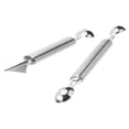 thumbnail image 4 of ELAYARD 2Pcs Multiuse Stainless Steel Melon Baller Scoop for Fruits Ice Cream and Salad, 4 of 7