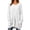 White, variant on Nowekniz Women Crewneck Long Sleeve Tops, Lightweight Loose Sweatshirt Tunic Shirts with Pockets, Soft Casual Blouses Matching Leggings, Fashionable Fall Daily Wear Outfits