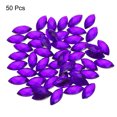 thumbnail image 3 of Gemas de Ojo de Caballo de Acrílico Uxcell, Rhinestones Artificiales de Fondo Plano para Manualidades DIY, Púrpura, 3 of 7