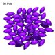 thumbnail image 3 of Gemas de Ojo de Caballo de Acrílico Uxcell, Rhinestones Artificiales de Fondo Plano para Manualidades DIY, Púrpura, 3 of 7