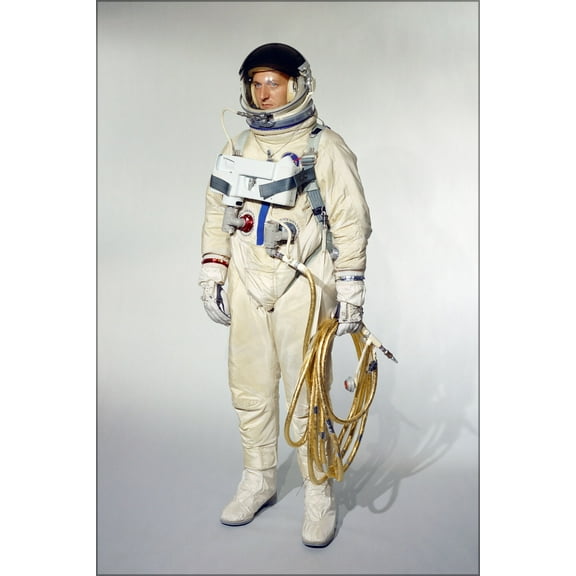 24"x36" Gallery Poster, Gemini G4C space program extravehicular suit 1965