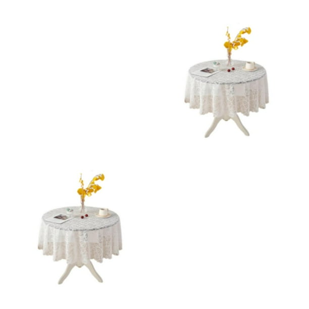 Mantel de Encaje Elegante Matsuzay 220 Cm flor circular 2Conjunto