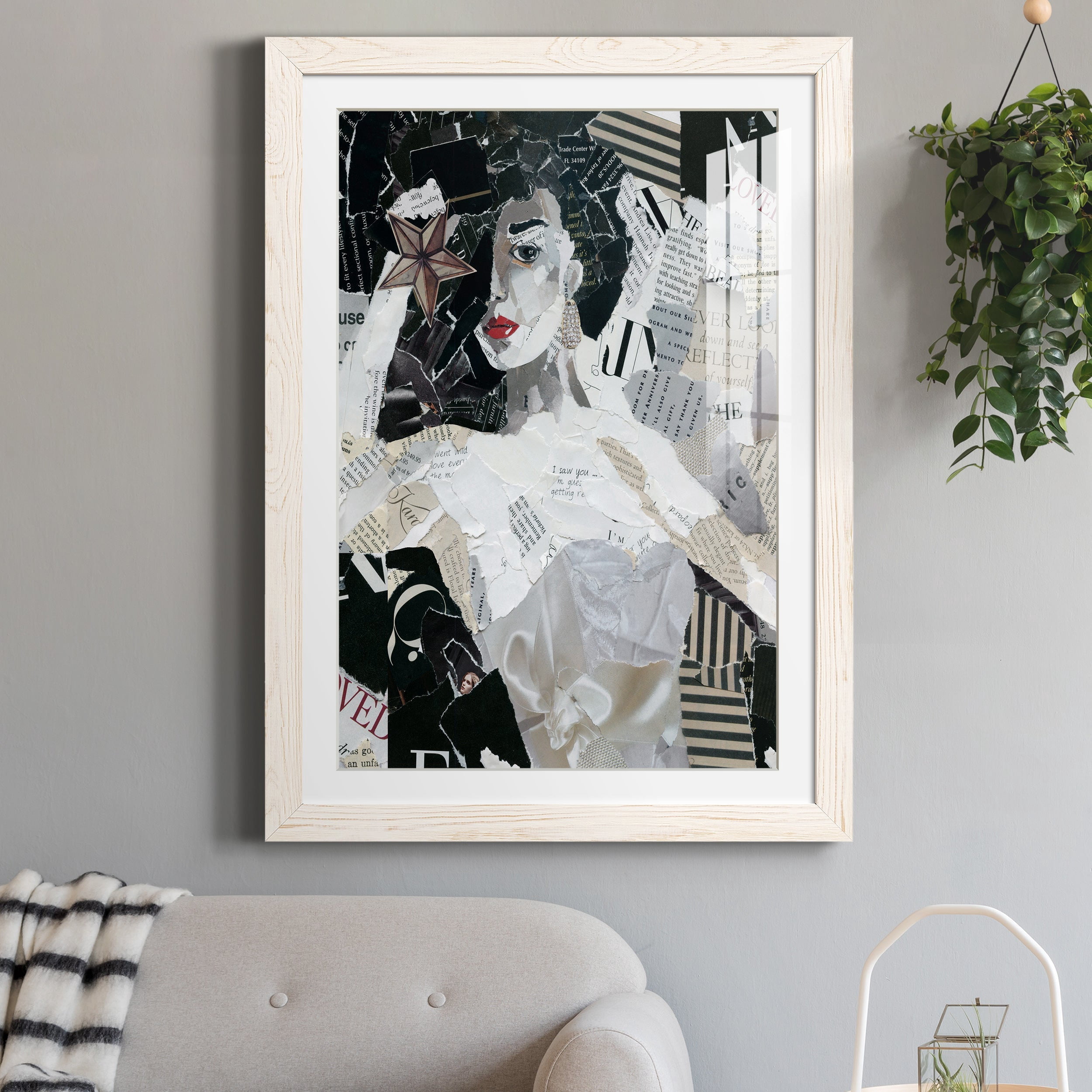 Runway Star - Premium Framed Print - Distressed Barnwood Frame - Ready to Hang