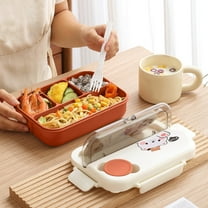 sruoe Bento Box, Lunch Boxes for Adults, bento box lunch, Portable Leakproof Heated Bento Container, Microwave Safe Heated Lunch Boxes for Storage Home Office Work Study, Plastic