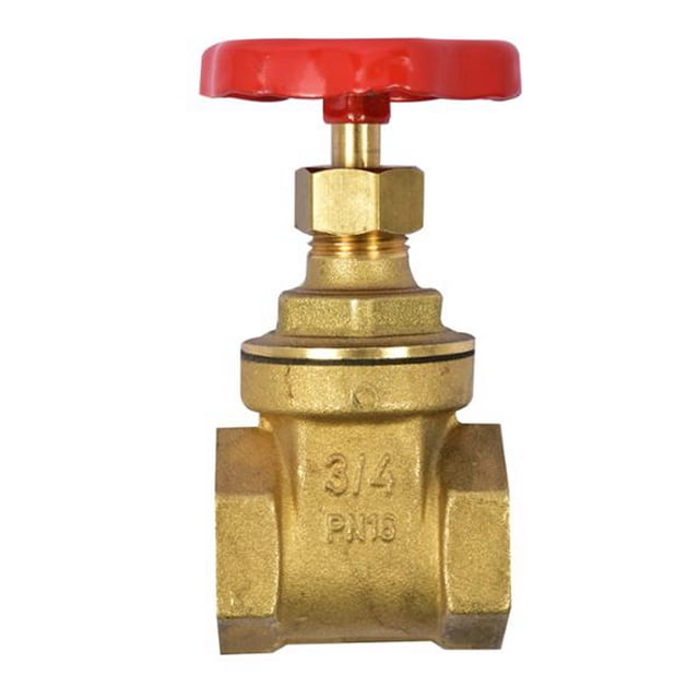 válvula de compuerta roscada 3/4 de pulgada dorado coflex