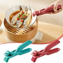 Viflosae Oppose Scalding Tray Clamp Multifunctional Bowl Clip Non- Heat Tray Lifter Kitchen Tool Lifts Hot Plates, Bowls Scalding Tongs for Home Cooking Baking Steaming