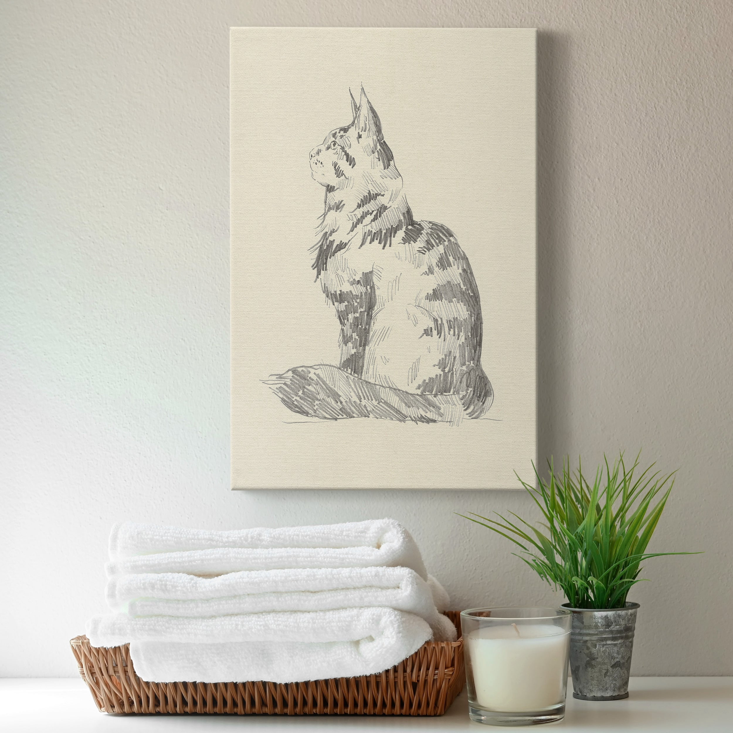 House Cat II Premium Gallery Wrapped Canvas - Ready to Hang