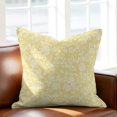 thumbnail image 5 of Throw Pillow Covers 16x16 Inch, Botanical Rose Decorative Pillow Cases for Couch Sofa Bed, Vintage Yellow Floral Leaf Summer Farmhouse Cotton Linen Square Home Decor Pillowcases with Hidden Zipper, 5 of 9