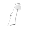 thumbnail image 2 of OUNONA 2 Pcs Batteurs de Grosse Caisse Blancs avec Tête en Feutre Poignée en Métal Durable pour Instruments de Percussion, 2 of 8