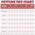 thumbnail image 2 of Alaiyaky Red and White Striped Costume Suit, Halloween Costumes Striped Shirt with Hat Glasses, Men Women Halloween Costumes World Book Day Outfit, 2 of 7