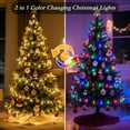 thumbnail image 2 of Soagrc 132FT 400 LED Christmas String Lights, Bright Warm White to Multicolor String Lights with 11 Modes, Durable Waterproof Design for Indoor Outdoor Tree Decor, Timer Included, 2 of 8
