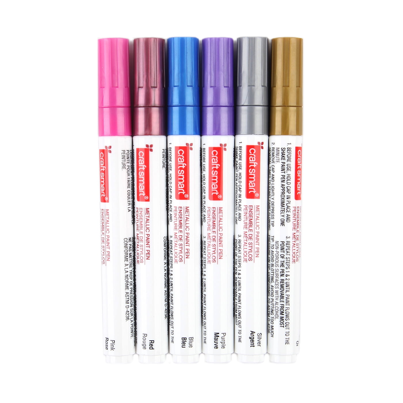 12 Packs: 6 ct. (72 total) Metallic Medium Paint Pen Set by Craft Smart