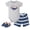 Big Dreams Whale, variant on Boy Cotton Bodysuit, Shorts and Shoe Set, Mommys Surfer Dude, 6-9 Months
