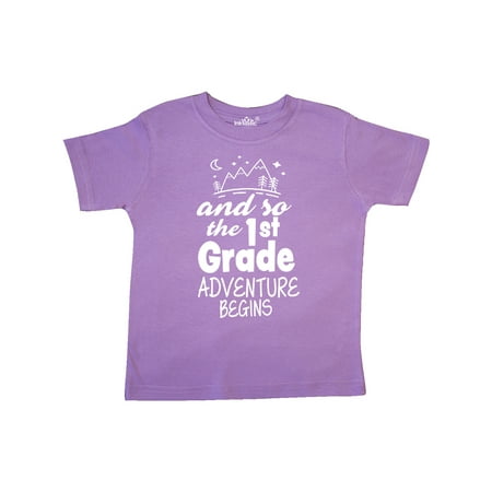 

Inktastic The 1st Grade Adventure Begin Gift Toddler Boy or Toddler Girl T-Shirt