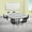 Grey, variant on Emma + Oliver 76" Oval Wave Activity Table Set with 12" Student Stack Chairs, Grey/Black
