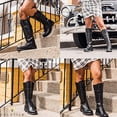 thumbnail image 5 of Volatile Boot Camp Women’s Knee High Combat Boots - Lace Up Boots for Women with Zipper - Cushioned Insole and Mid Calf Buckle, 5 of 6