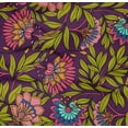 thumbnail image 4 of oneOone Organic Cotton Poplin Twill Fabric Leaves & Floral Clip Art Print Fabric By Yard 42 Inches Wide, 4 of 4