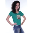 thumbnail image 2 of Moomaya T-shirt à Manches Courtes pour Femmes avec Col Rond, Écusson à Paillettes, Coupe Décontractée - 8C, 2 of 7
