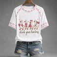 thumbnail image 2 of Womens T shirts Crew Neck Short Sleeve Breast Cancer Awareness Duck Floral Print Casual Shirts, 2 of 5