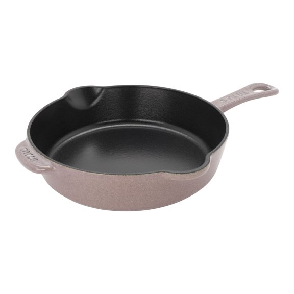 STAUB Pans 22 cm / 8.5 inch Cast Iron Traditional Deep Frypan, Cherry Blossom