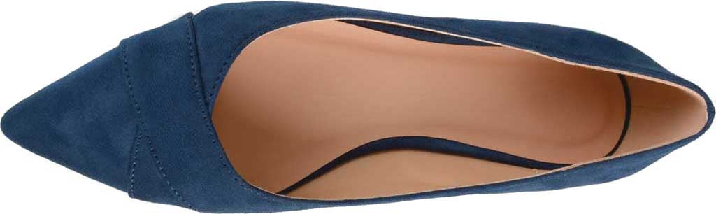 Women's Journee Collection Winslo Pointed Toe Ballet Flat Navy