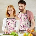thumbnail image 5 of Pioneer Flower Floral Print Pattern Apron-Garden Aprons for Women with Pockets-Cotton Linen Waterproof Kitchen Cooking Gardening Aprons Adjustable for Kitchen,Cooking,BBQ and Salon 33x27 Inch, 5 of 7