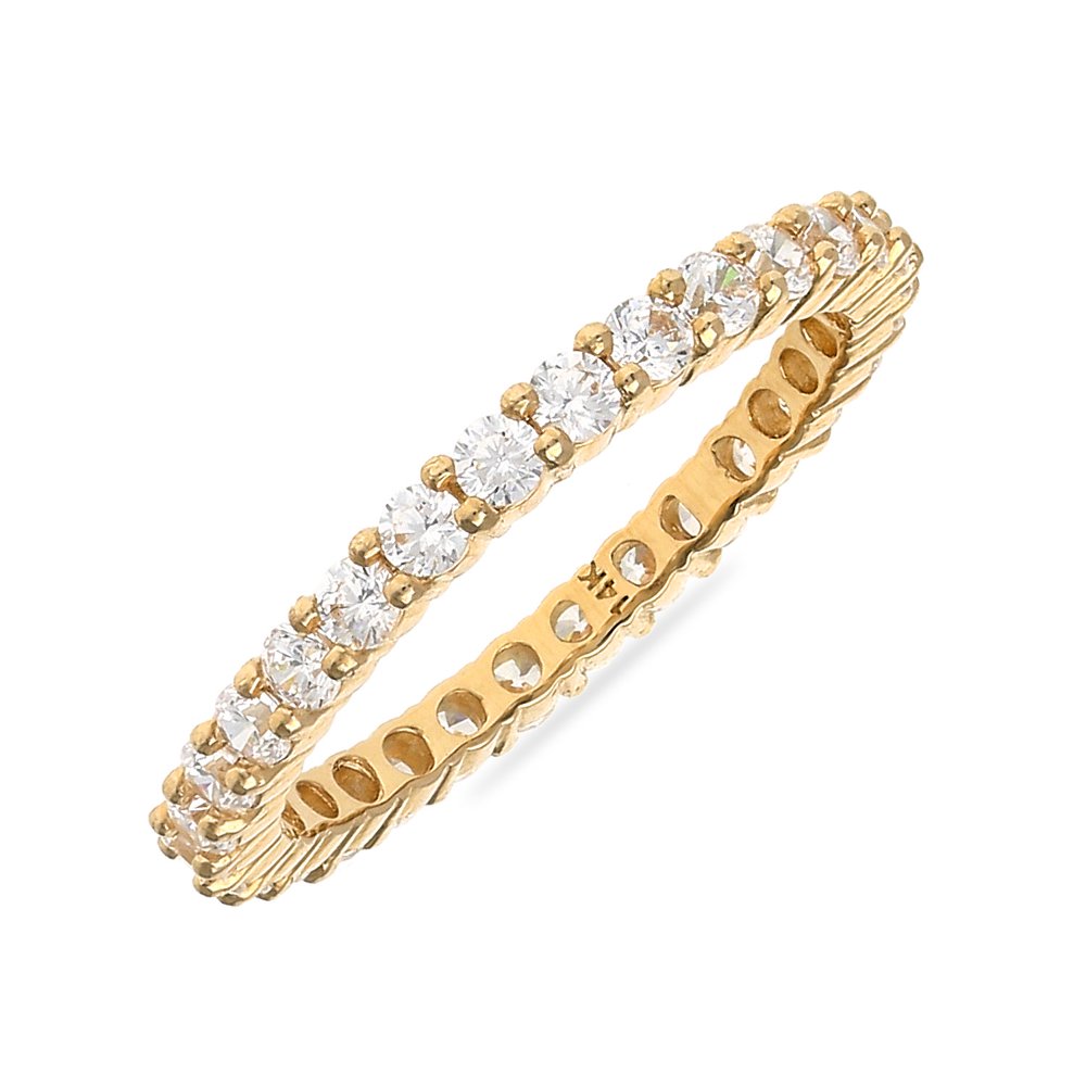 Wjd Exclusives 14K Yellow Gold 1 ctw. WJD Diamond Alternative™ 2mm