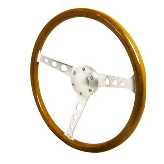 360 mm Wooden Steering Wheel- 4 x 16 x 18 in.