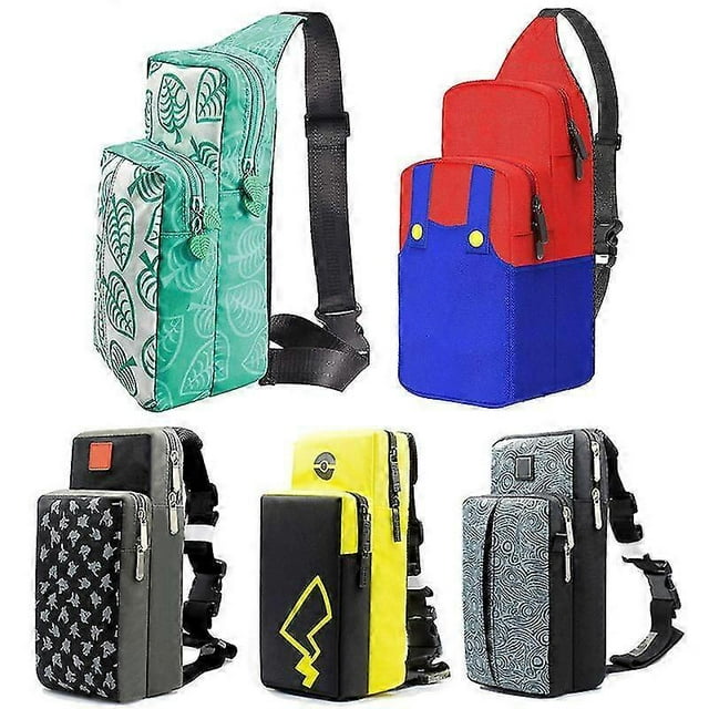 Crossbody Storage Chest Bag For Nintendo Switch Oled Travel Carry Case Ns Lite Game Console Dock Backpack Pouch Accessories