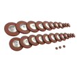 thumbnail image 1 of Saxophone Pads Universal Button Leather Pads Woodwind Instrument Accessories For Tenor Alto Soprano Sax Musical Instrument Part, 1 of 1