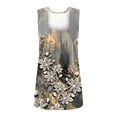 thumbnail image 5 of Brilliant Fresh Style Trends Summer Women's Summer Casual Tank Tops Loose Fit Pleated Square Neck Sleeveless Tops Gray XL, 5 of 5