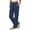 Navy, variant on Edvintorg Wide Leg Yoga Pants for Women Plus Size Fashion Lightweight Stretch Loose Trouser Elastic Waisted Workout Pant with Pocket Womans Clothes Black S-3XL