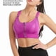 thumbnail image 2 of Wireless Supportive Sports Bra For Women Front Zip Design Cross Back Vest Yoga, 2 of 5