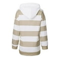 thumbnail image 6 of QUINDOS Women's Hoodies and Sweatshirts Striped Women's Sweatshirts Casual Long Sleeve Crew Neck Graphic Pullover Tops, 6 of 8