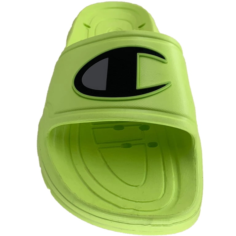 Champion Men's Hydro-C Slide Sandal Neon Yellow, 12
