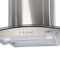 thumbnail image 3 of Campana de cocina de pared cristal curvo 60cm Marex + Parrilla eléctrica de inducción 2 quemadores 30cm Kirk, 3 of 4