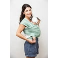 thumbnail image 3 of Ergonomic Baby Carrier for Newborn to Toddler, Cotton Adjustable Slings. Green, Amamantas., 3 of 8