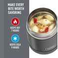 thumbnail image 5 of Thermos Vacuum Insulated Food Jar, Matte Black, 10oz, 5 of 10