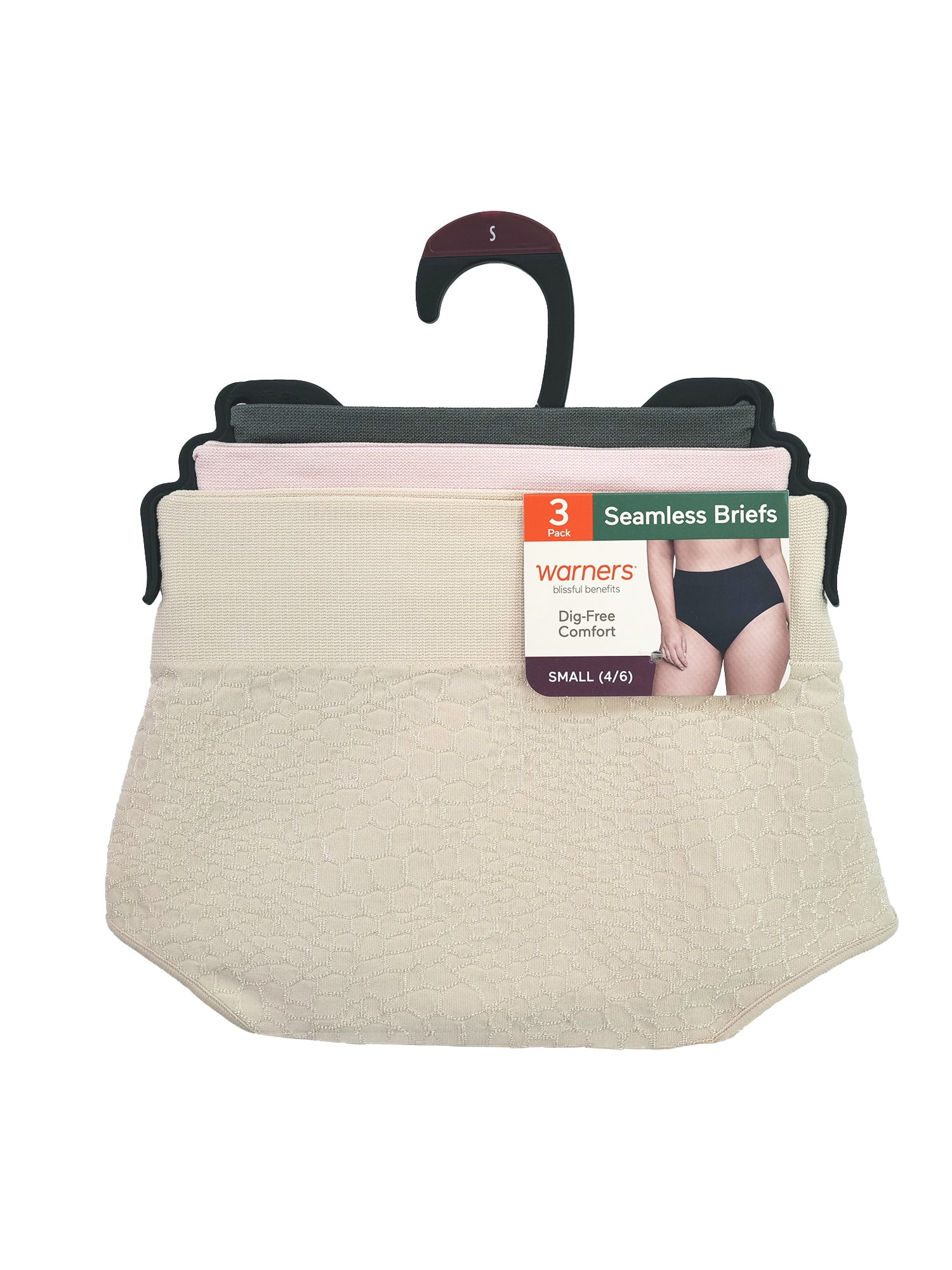 Warners® Blissful Benefits Women's Dig-Free Seamless Brief 3-Pack, Sizes S-3XL