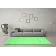 thumbnail image 3 of Ahgly Company Indoor Rectangle Solid Emerald Green Modern Area Rugs, 2' x 4', 3 of 4