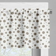 thumbnail image 5 of Ambesonne Brown Valance & Curtain, Big Small Drops Spots, 55"x30", Cocoa White, 5 of 6