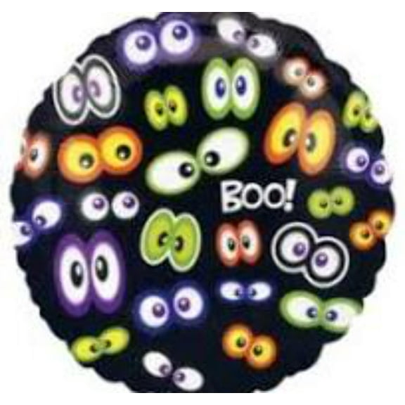 Boo with Eyes Halloween 18 inch Foil Mylar Balloon [14819] [14819]