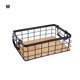 thumbnail image 5 of Injueey Cesta de alambre Rejilla Cosméticos Acabado Estante de almacenamiento Cestas con asas Estante de baño Organizador de cocina Marco de Type3 NO3, 5 of 6