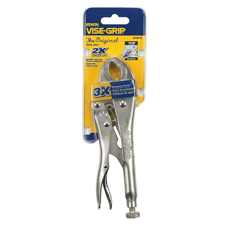 IRWIN 7CR Vise Grip Fast Release 7 Curved Jaws Locking Pliers Walmart